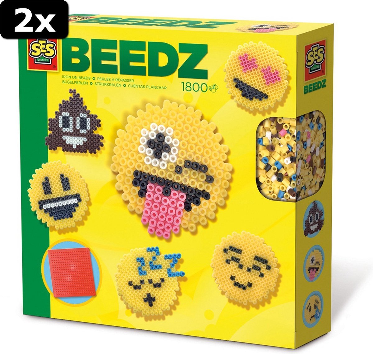 2x SES Beedz Strijkkralen Emoticons