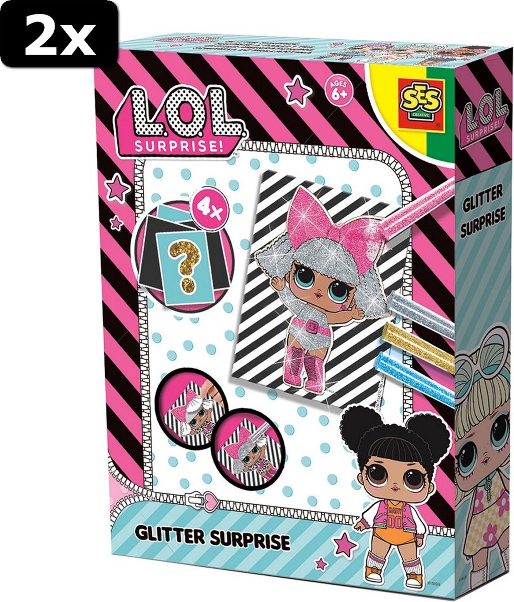 2x SES Creative L.O.L Surprise Glitter Surprise