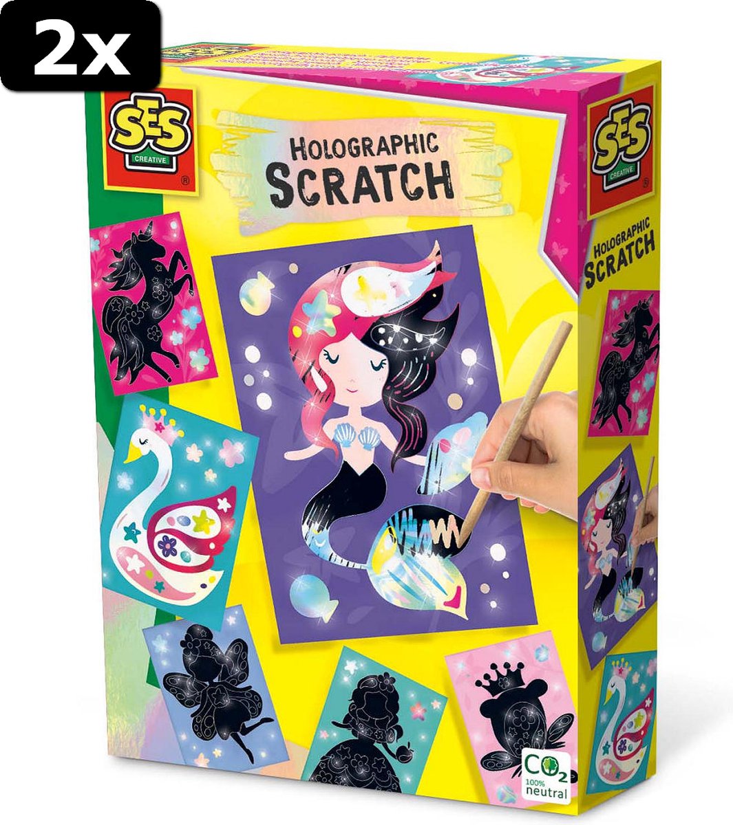 2x SES Holografisch scratch - Sprookjes