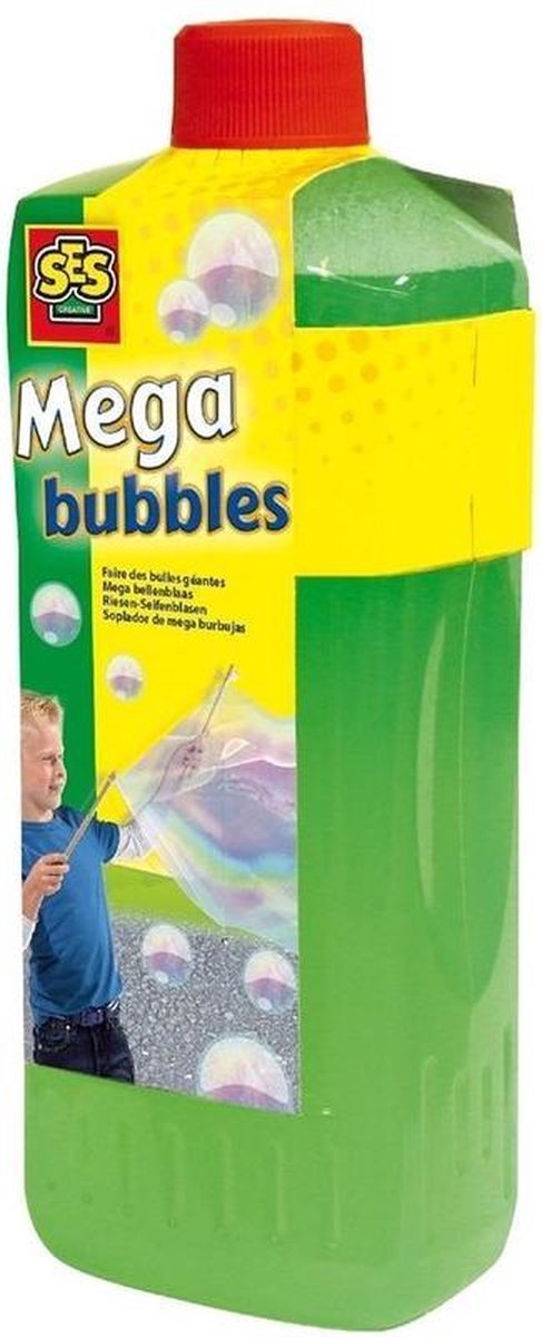 2x   Mega Bubble bellenblaas navulling 750 ml -  mix navulverpakking