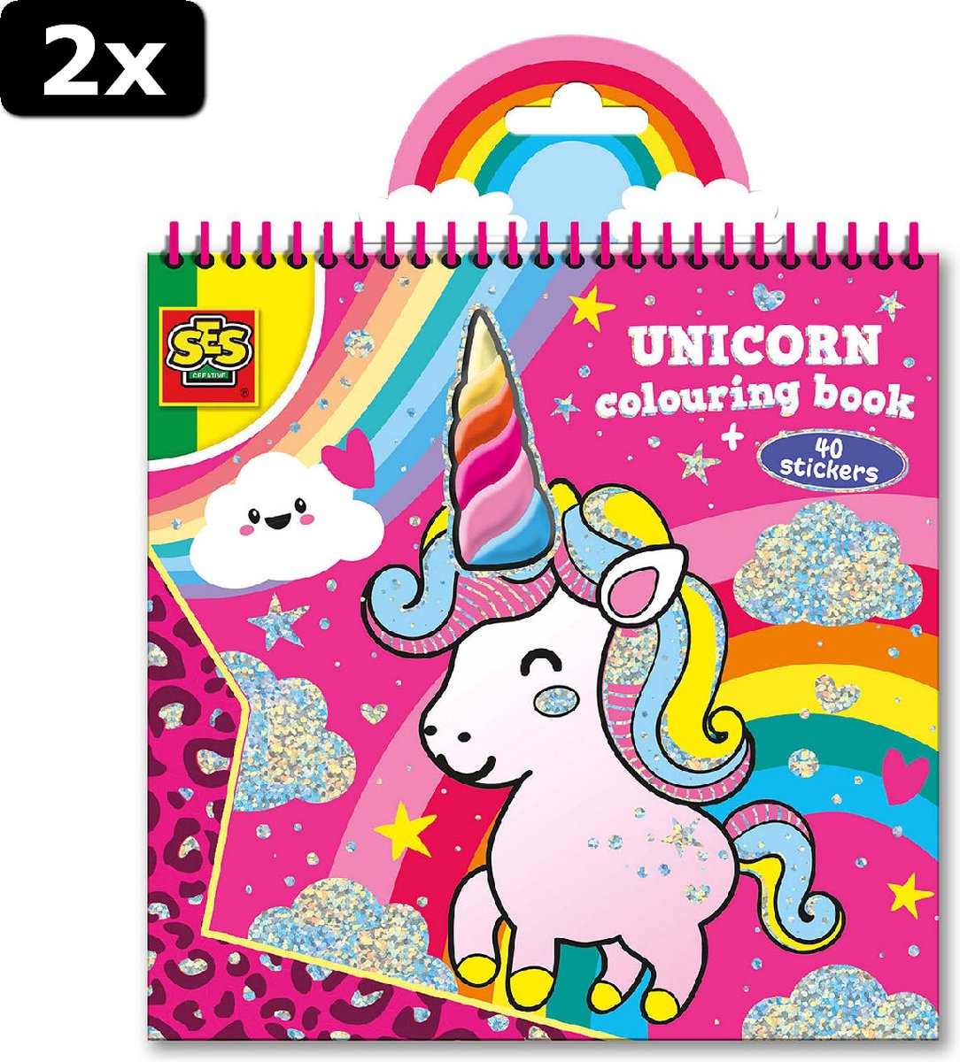 2x SES Unicorn kleurboek