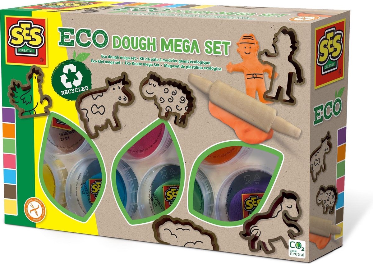 Eco klei mega set (7x90gr met tools)