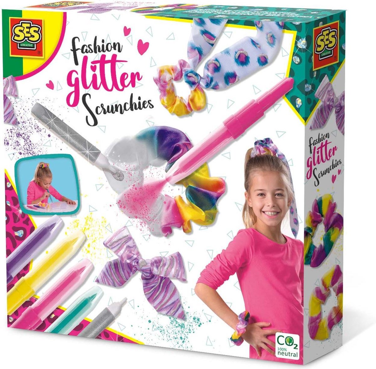 Fashion glitter scrunchies