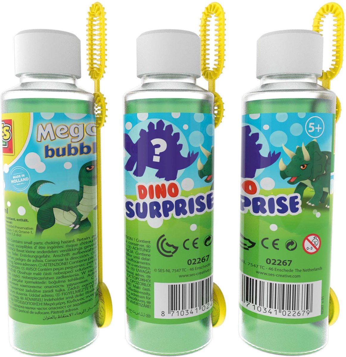 Mega bubbles met dino surprise