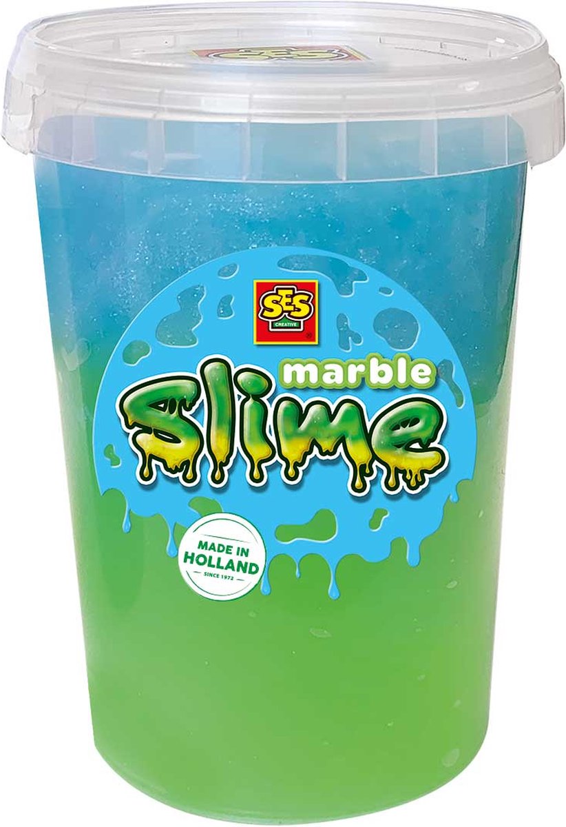   - Marble slime - Groen en blauw 200gr