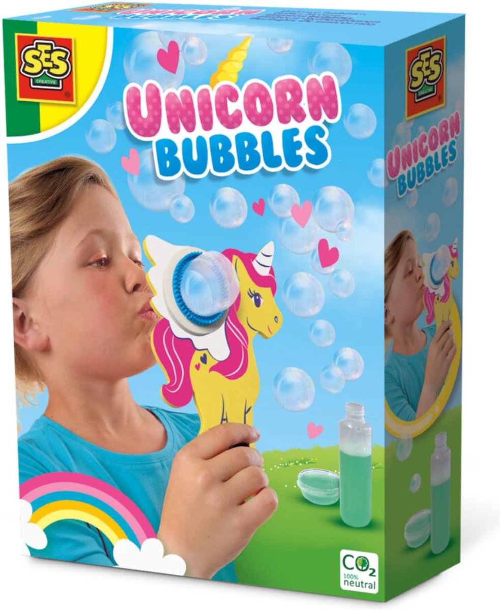   - Unicorn Bubbles - sterk bellenblaassop - gemakkelijk afwasbaar - unicorn thema