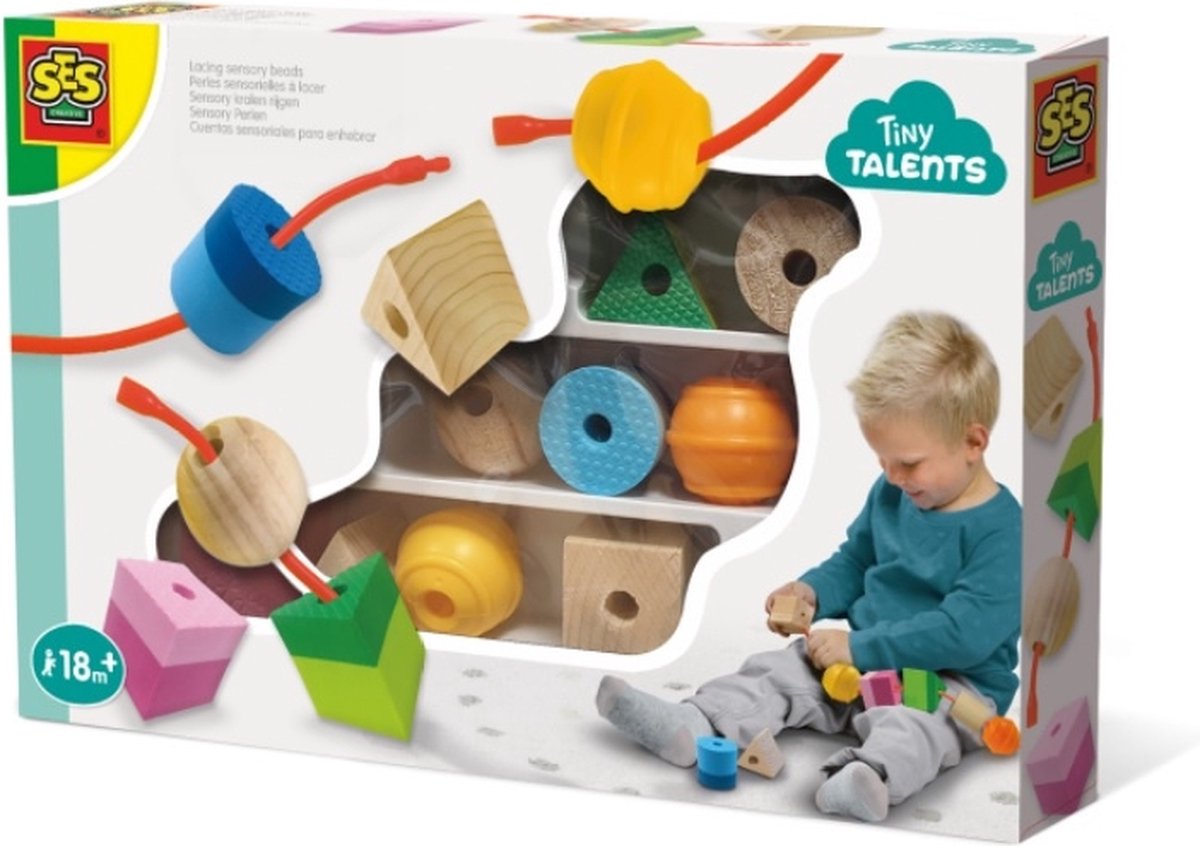 SES Creative Sensory kralen multicolor 9-delig- Kralen set