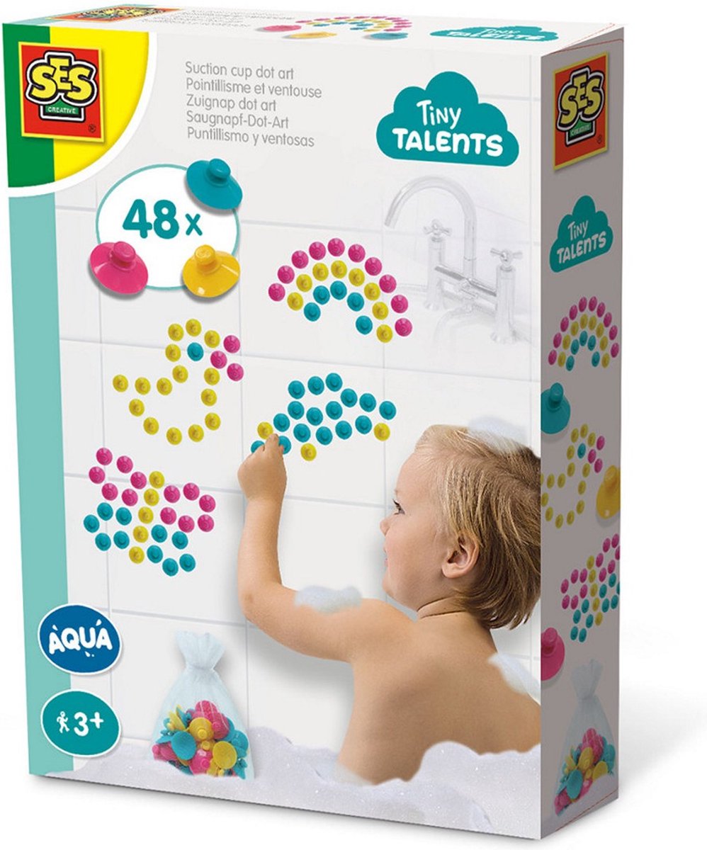 SES Creative Tiny Talents Zuignap Dot Art 48 Stuks