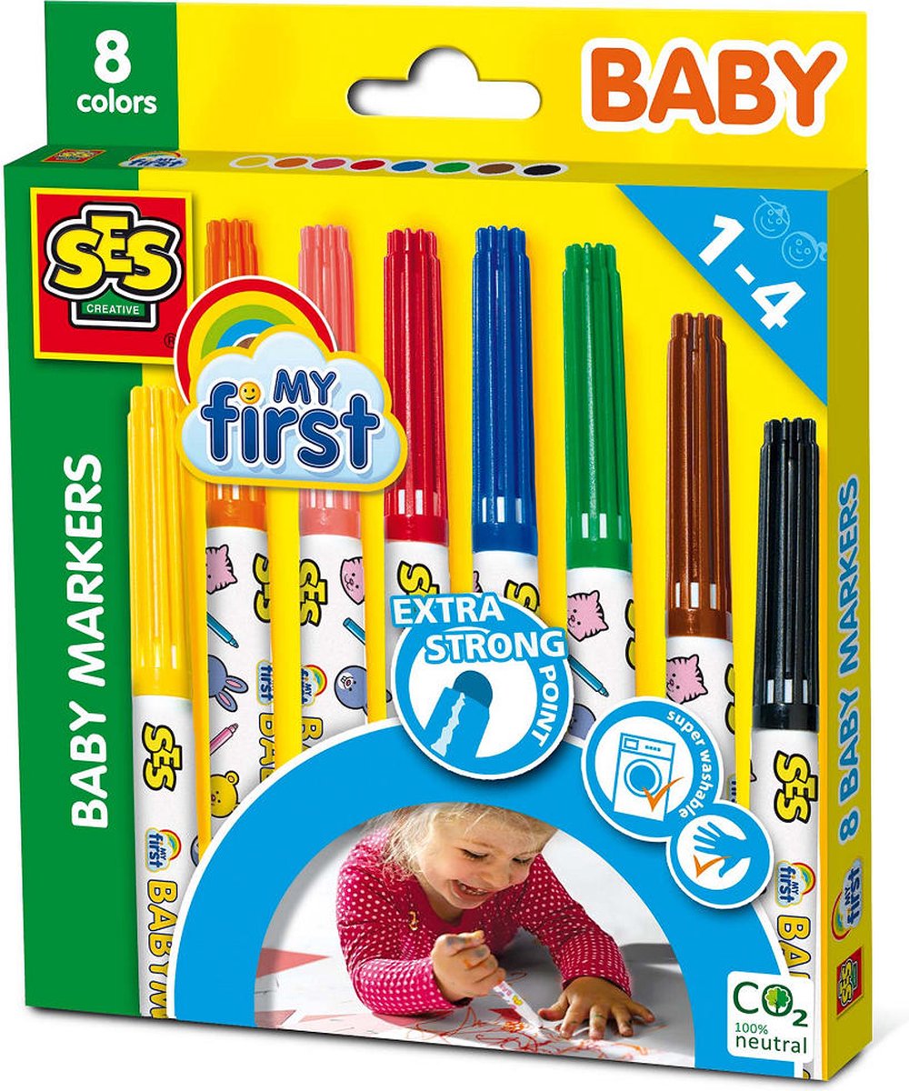 SES My First - Baby markers 8 kleuren