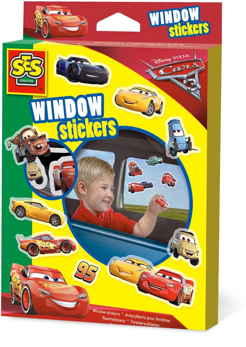 SES Raamstickers Cars 3.