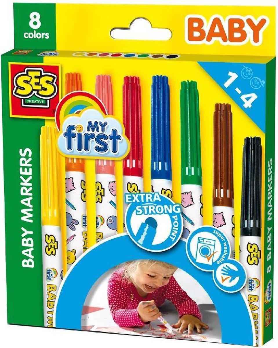 Ses 00299 My First Baby Markers 8st