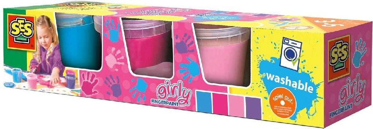 Ses 00304 Vingerverf Girly 4x150ml