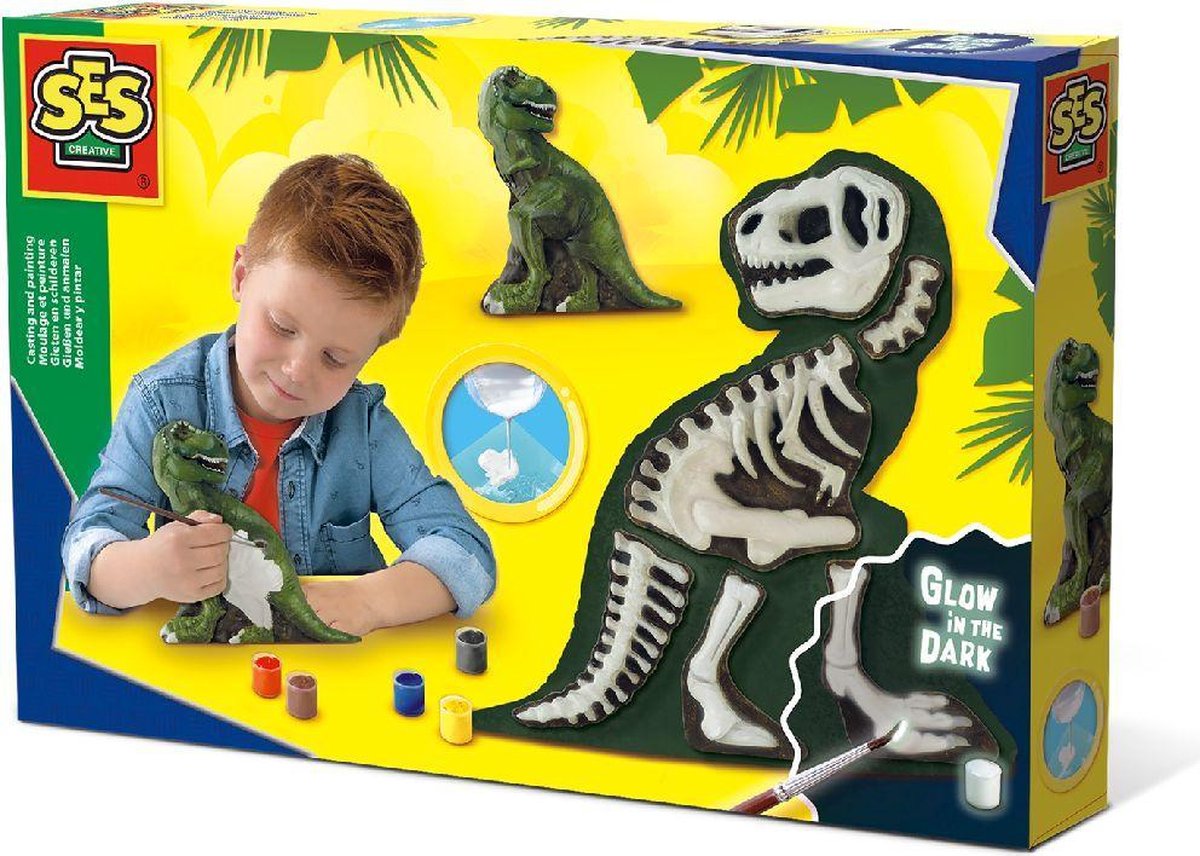 Ses 14206 Gieten En schilderen - T-Rex Met Skelet