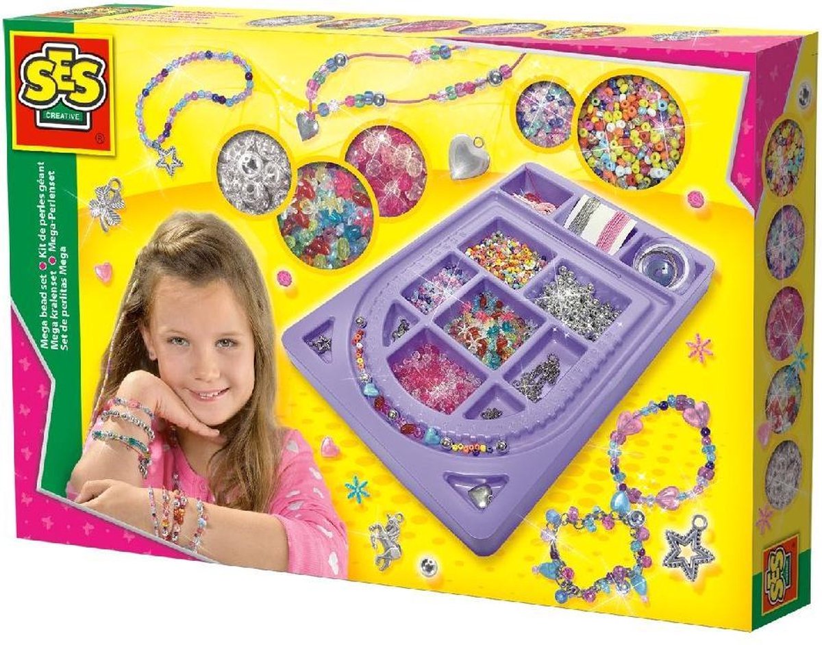 Ses 14659 Glitter Mega Kralenset