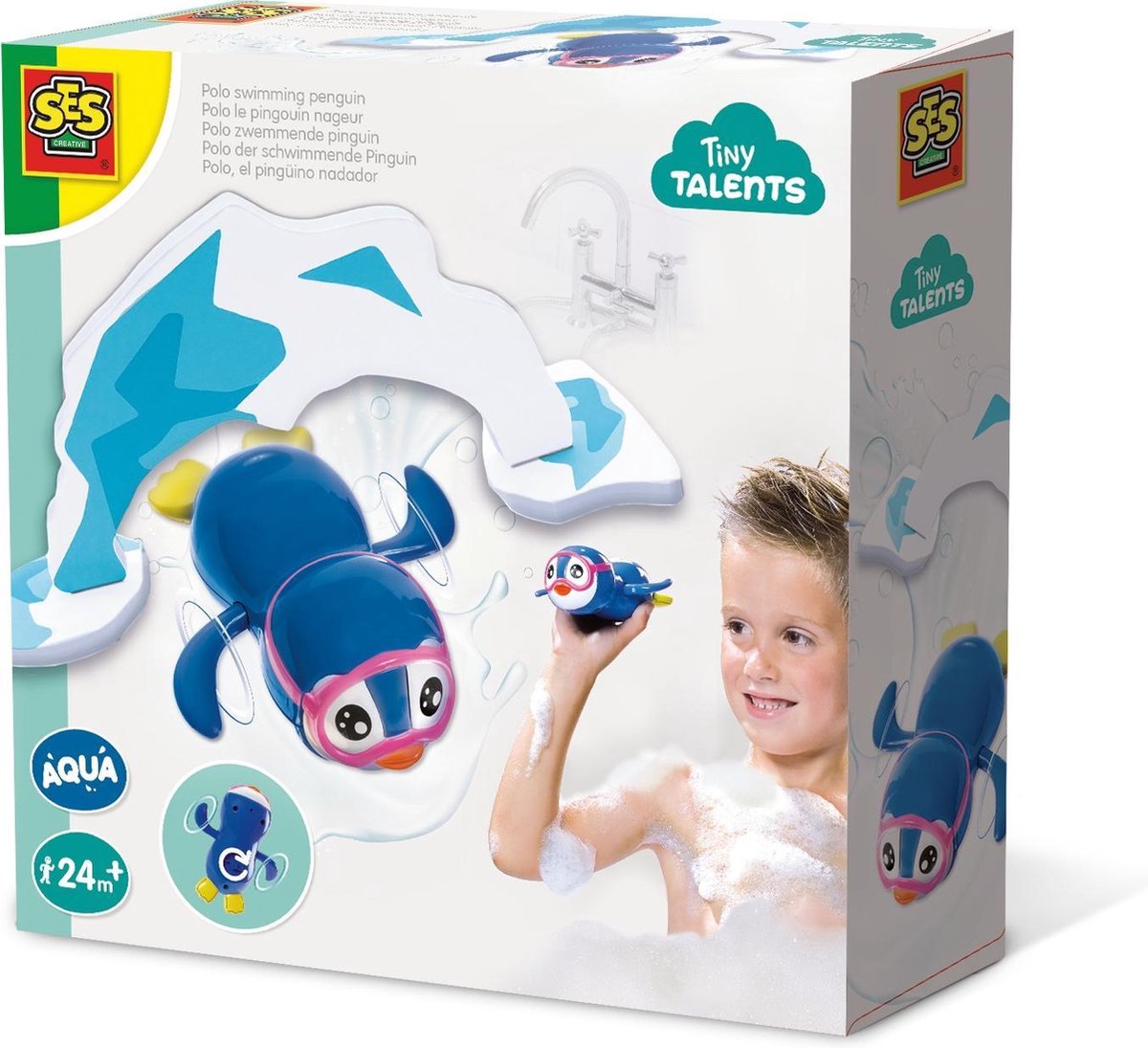 Ses Creative Zwemmende Pinguïn Blauw