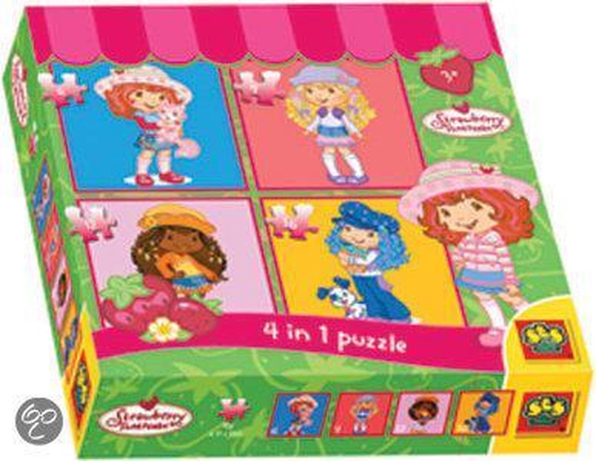 Ses Puzzel Aardbei  4 In 1