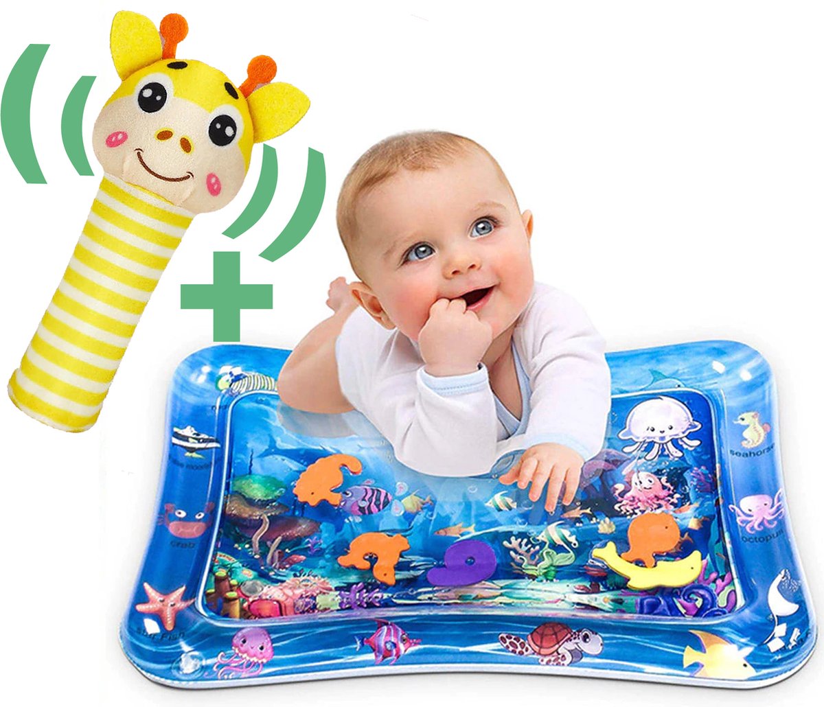 waterspeelmat - baby speelgoed - babygym - oei ik groei - rammelaar - rammelaar baby - kraam cadeau