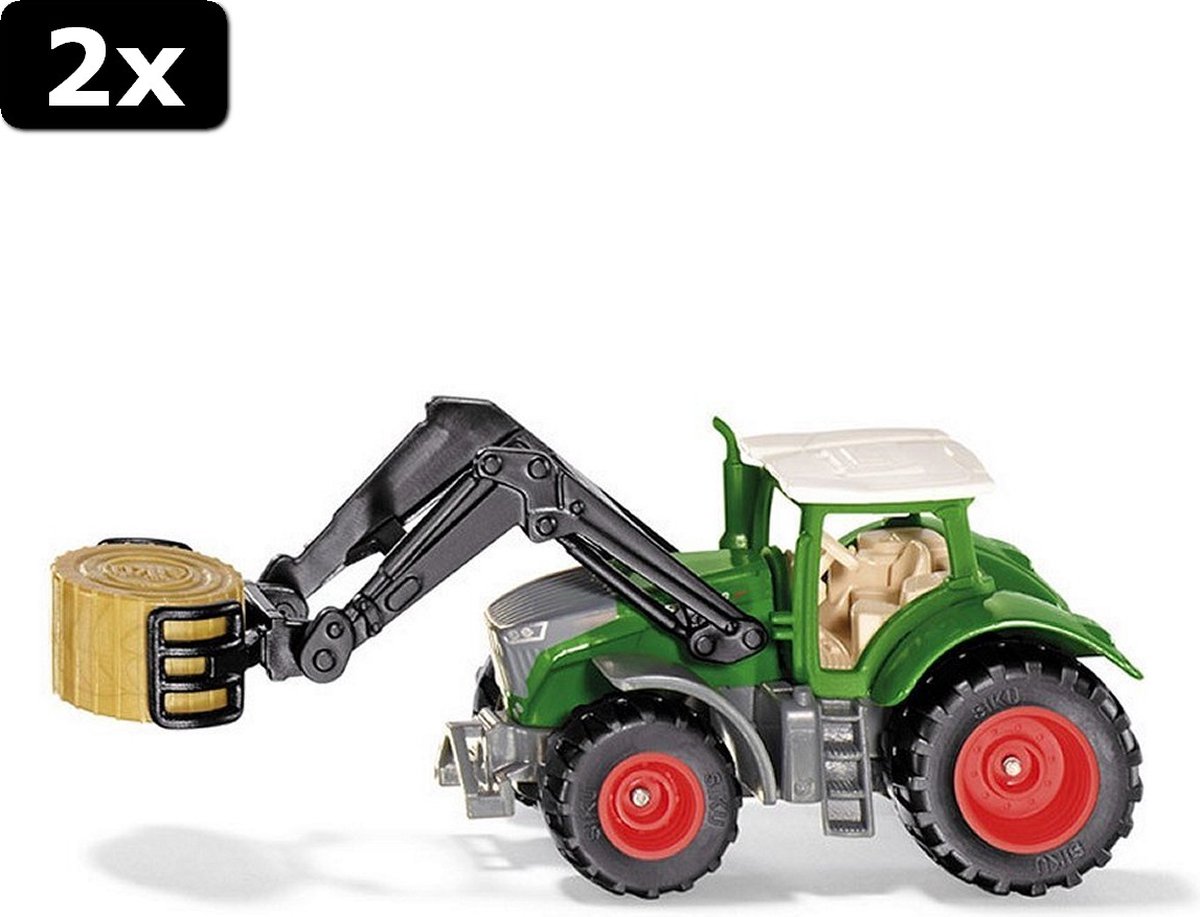 2x Siku 1539 Fendt 1050 Vario met Balengrijper 1:87