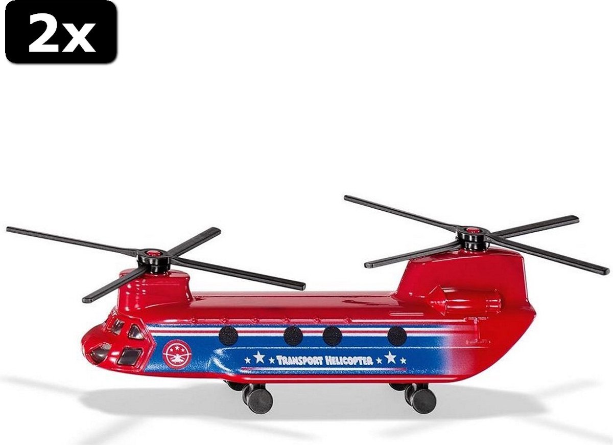 2x Siku 1689 Transporthelicopter