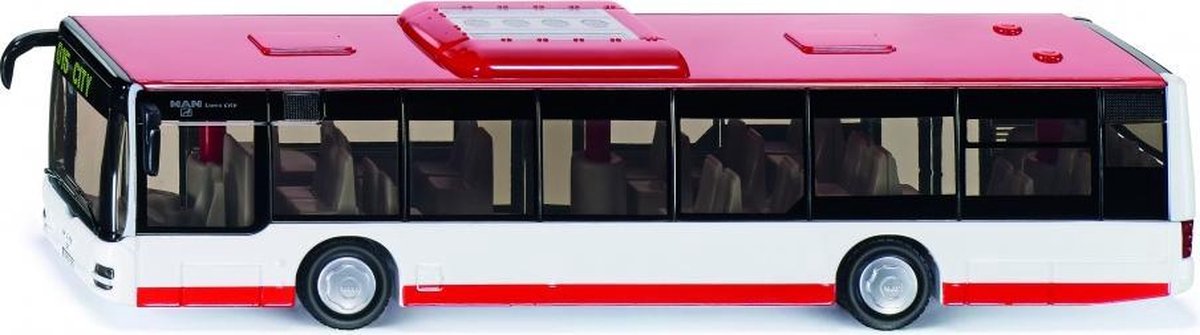 Man Lions City stadsbus rood/wit (3734)