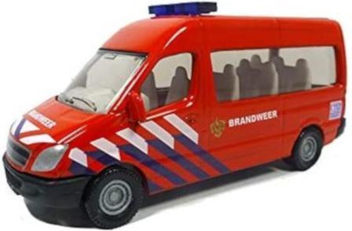 Mercedes Benz Sprinter brandweer 8,2 cm staal rood (0808003)