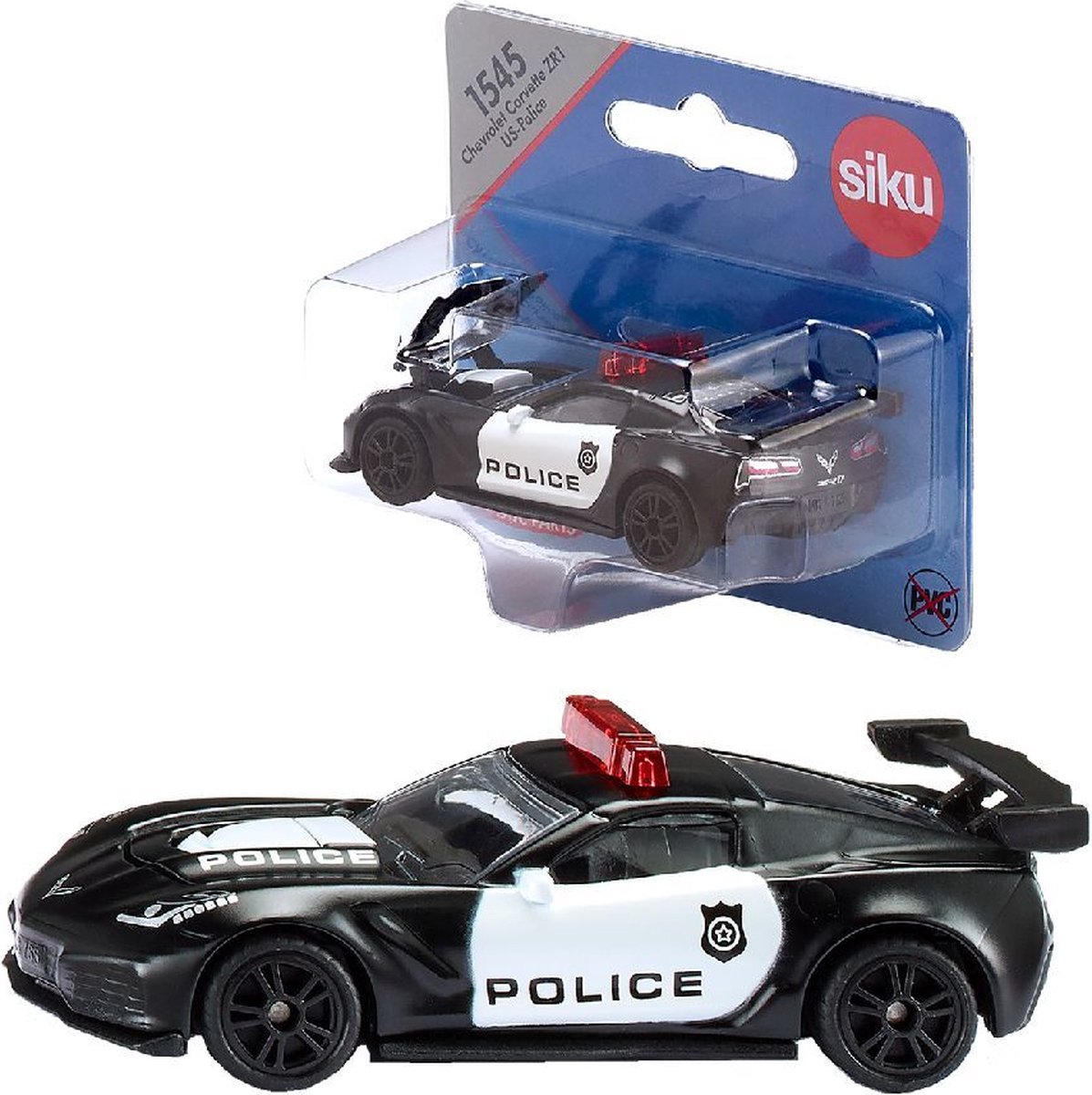 Siku 1545 Chevrolet Corvette ZR1 Police