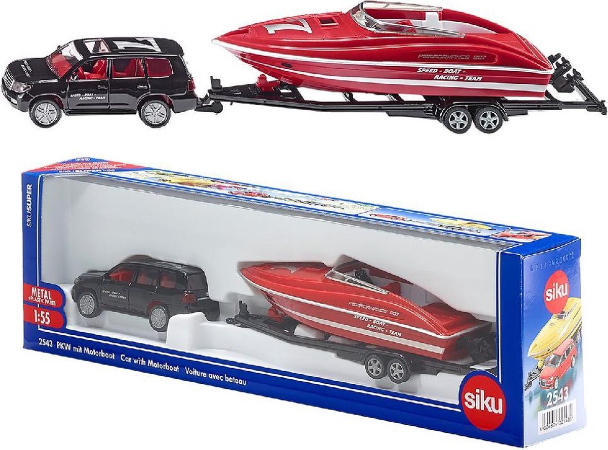 Siku 2543 Auto Met Boot 1:50