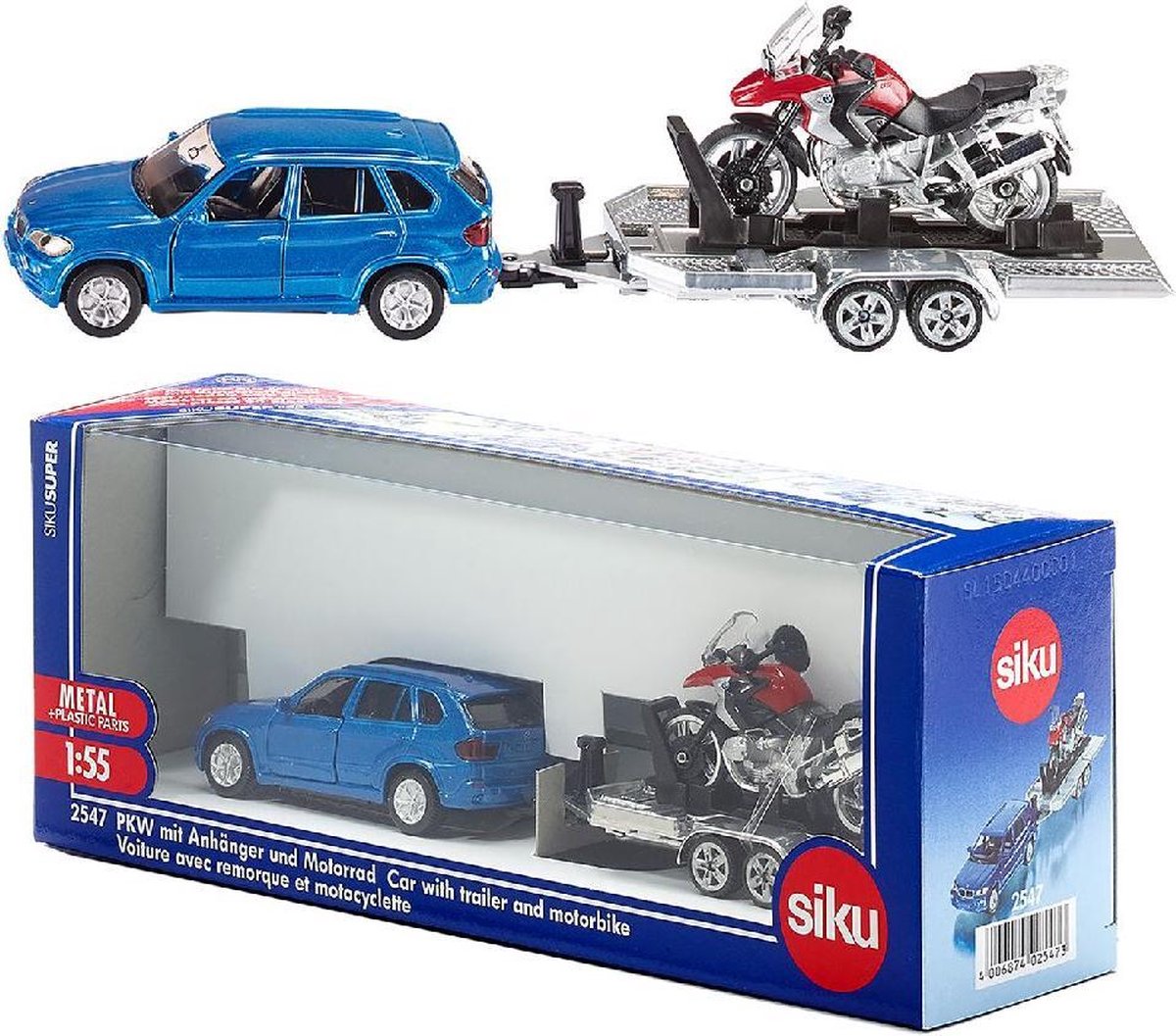 Siku 2547 Auto Met Motor 1:50