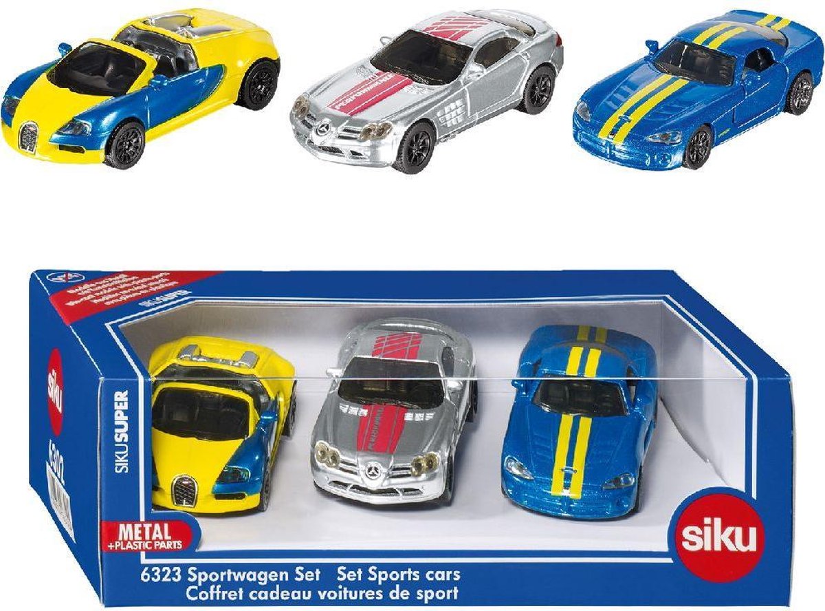 Siku 6323 Sportwagen set 3in1