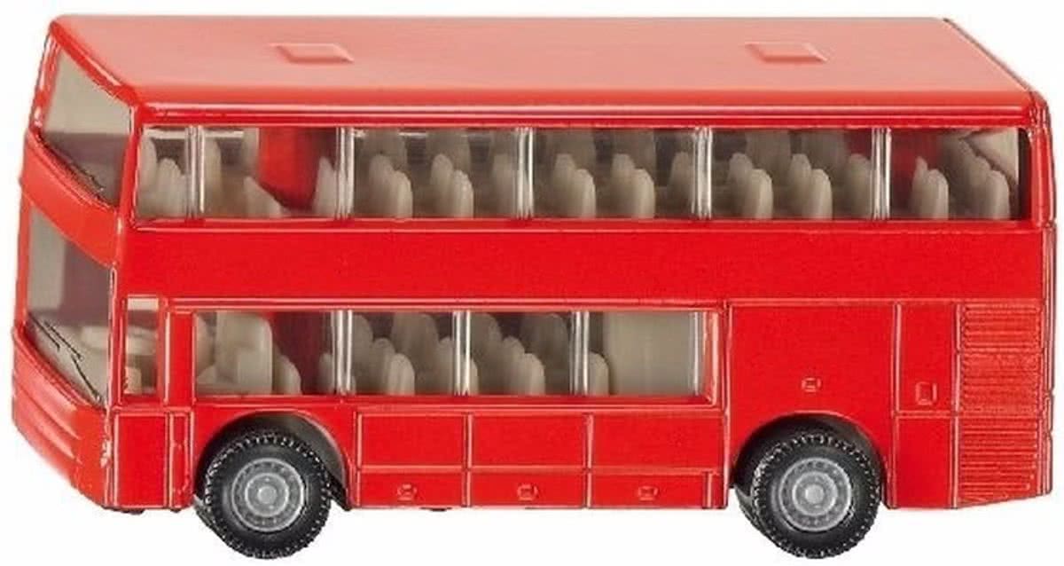 Siku Dubbeldekker bus speelgoed modelauto 10 cm - metaal / kunststof - modelauto/ schaalmodel