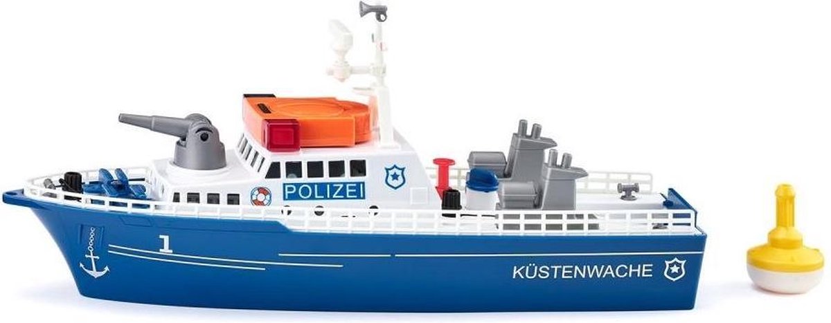 Siku Politieboot Licht En Geluid 318 X 88 X 138 Mm Blauw/wit