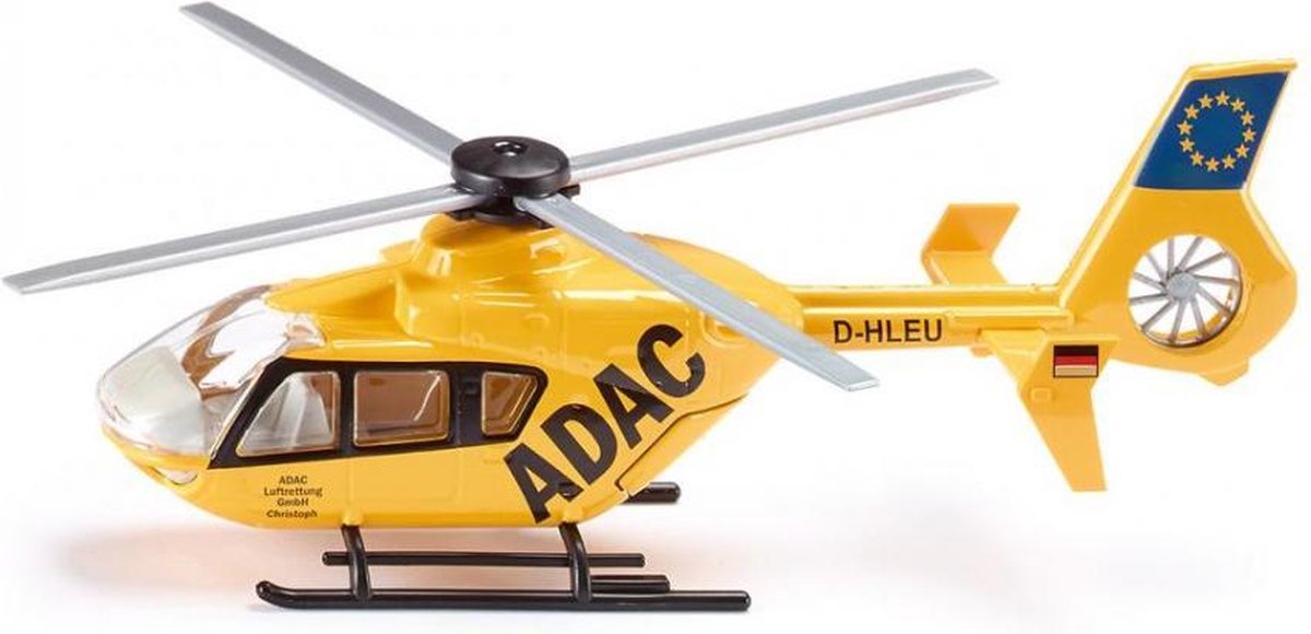 reddingshelikopter Adac 20,7 cm staal geel/zwart (2539)