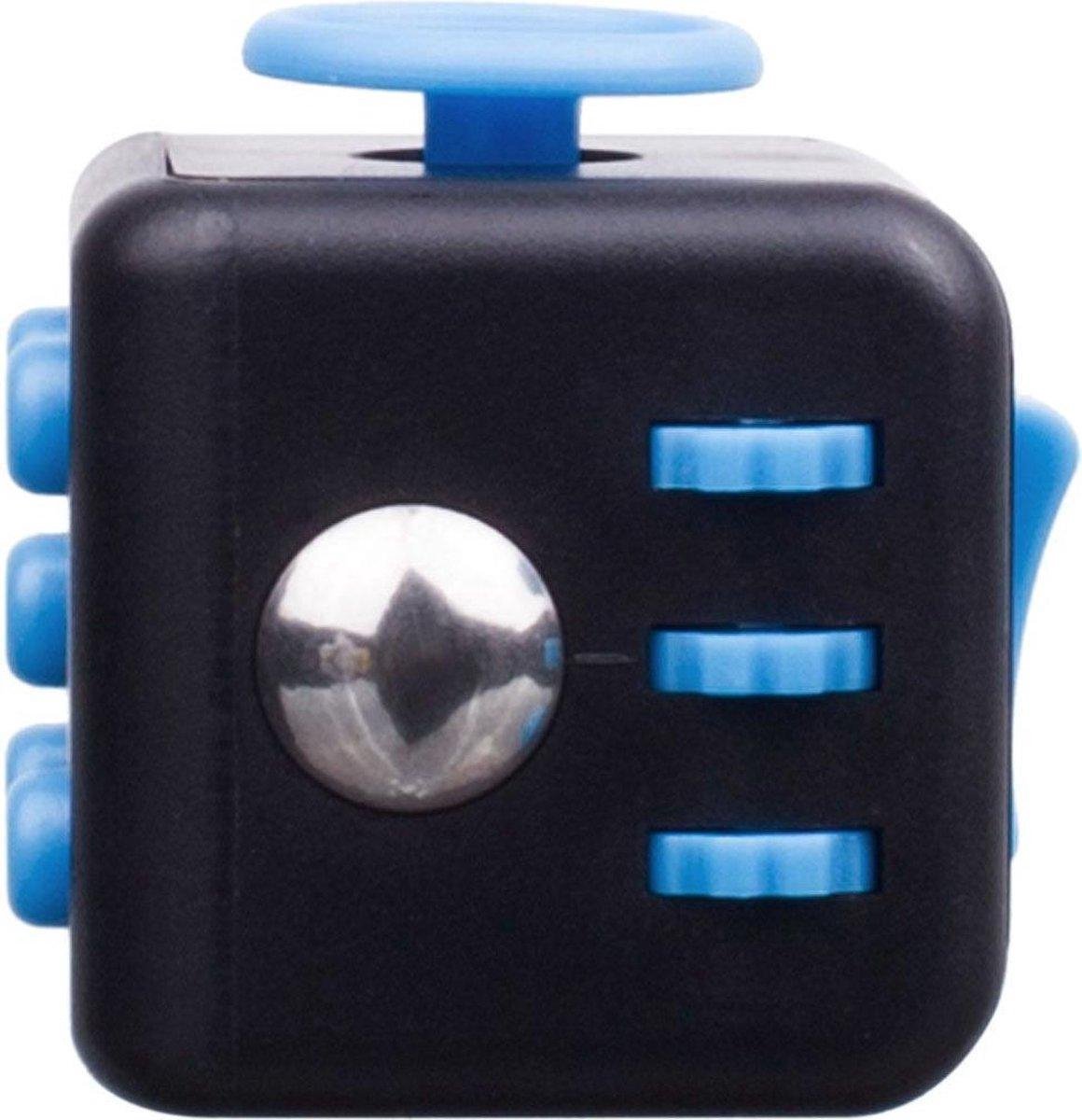 LIMITED EDITION Fidget Cube tegen Stress - Fidget Toys - Pop It - Speelgoed Jongens - Speelgoed Meisjes - zwart- blauw - fidget - friemelkubus