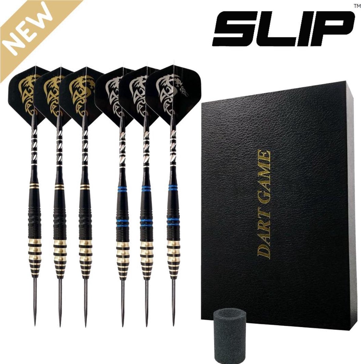 Slip Dartpijlen - Steeltips - Set van 6 - 23Gram - Uniek Cadeau - Darts