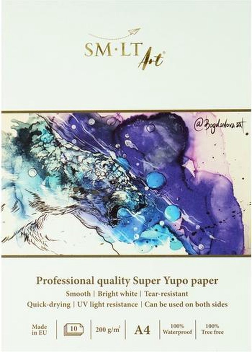 SMLT Professional Papierblok Yupo A4 200gr 10 vel