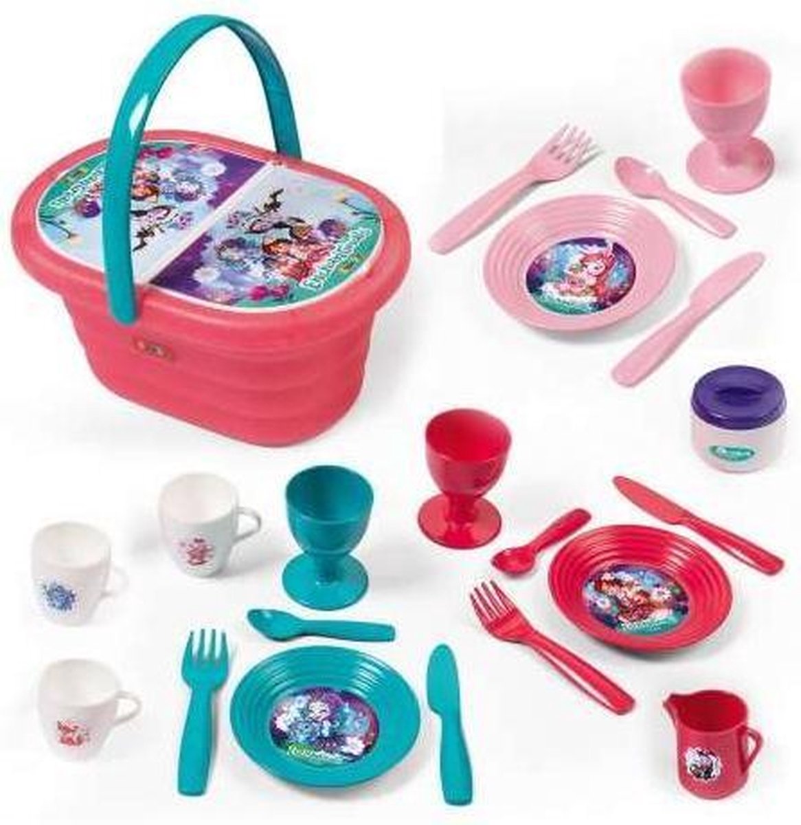 Picknickset Enchantimals Smoby picknickmand theeset