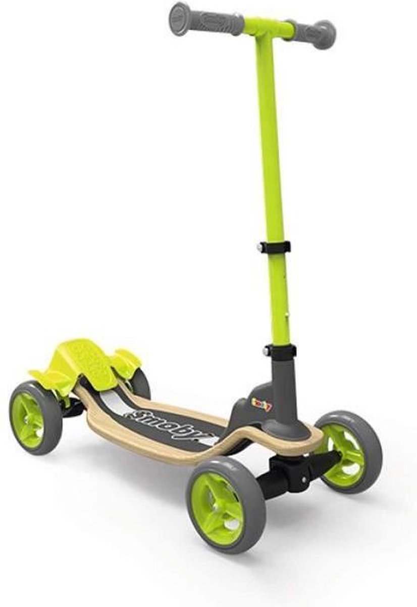 SMOBY 4 wielen houten skate - verstelbaar stuur - opvouwbaar