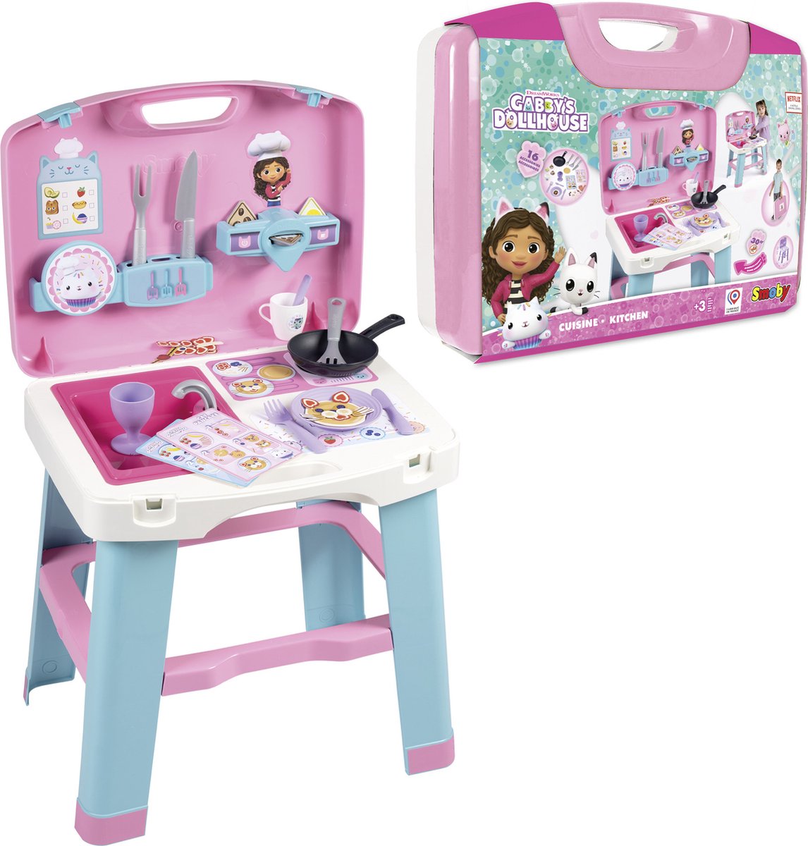 Smoby - Gabbys Dollhouse - Gabbys Keuken - Vanaf 3 jaar.
