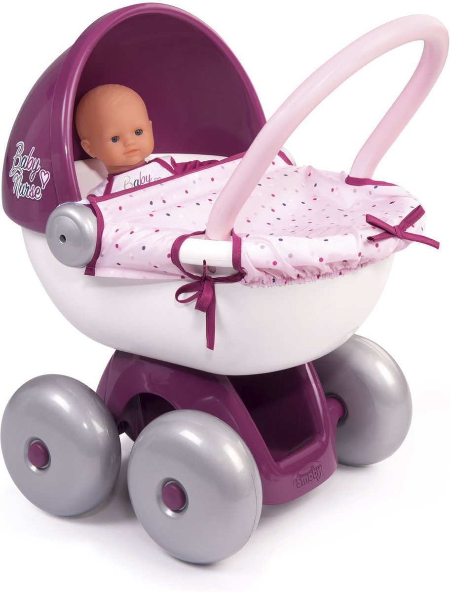 Smoby Baby Nurse Wandelwagen Afmeting artikel: 53,5 x 47,5 x 36,5 cm, geschikt voor poppen tot 42 cm