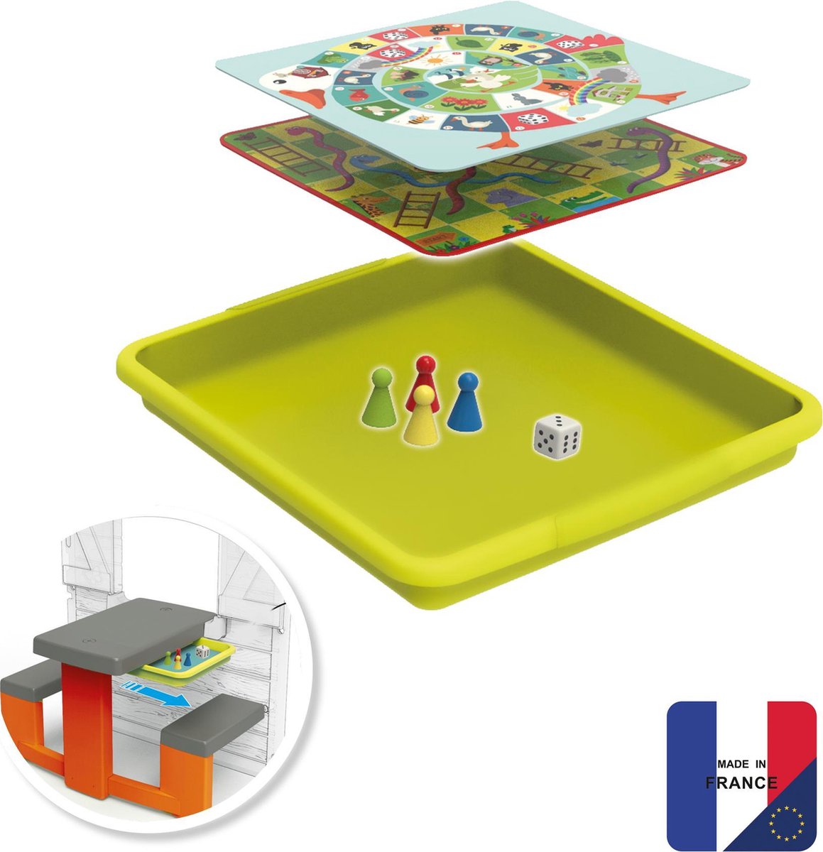 Smoby Set lade met spelletjes - speelhuisaccessoire