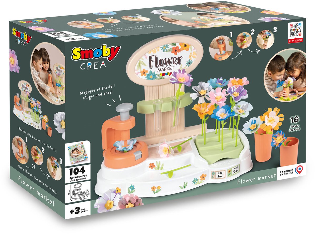   Smoby - Bloemenmarkt - accessoires - rollenspel - Vanaf 3 jaar