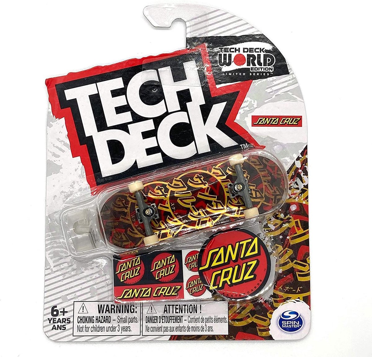 Fingerboard Tech Deck World Edition Limited Series - Santa Cruz Ultra Rare