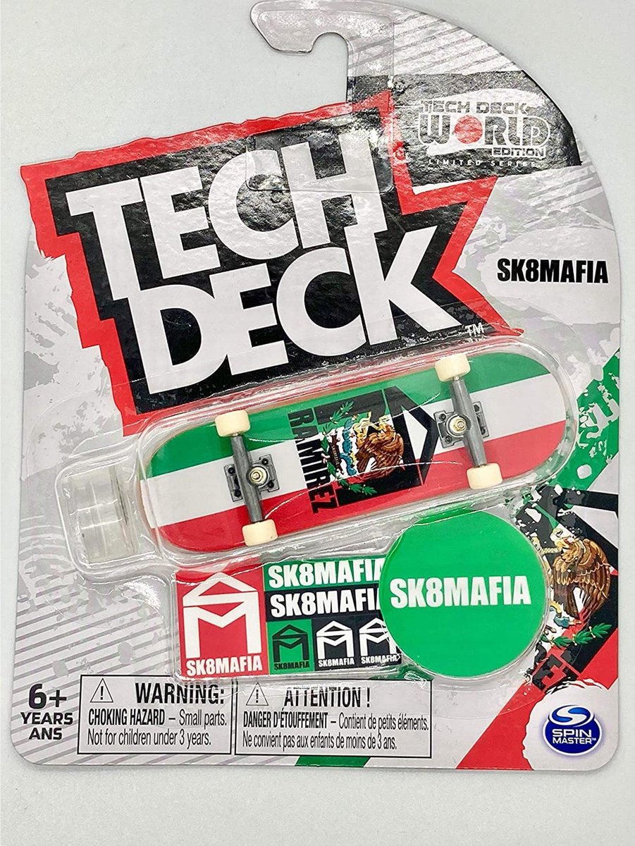 Fingerboard Tech Deck World Edition Limited Series SK8Mafia Ramirez Mexico Flag