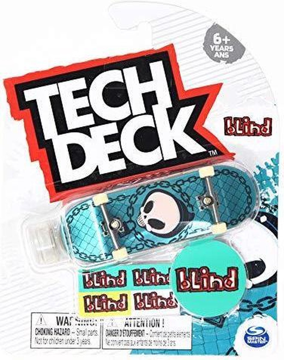 Tech Deck Blind Skateboards Reaper Chain Blue Foil 2021 Complete 96mm Fingerboard Spin Master