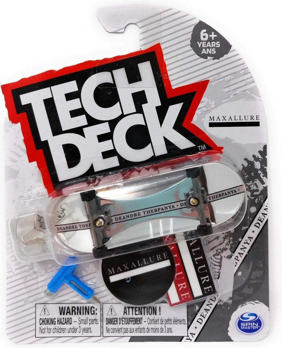 Tech Deck Maxallure Skateboards Rare Series 22 Silver Foil Starting Line Lil Dre Complete Fingerboard  Tech Deck