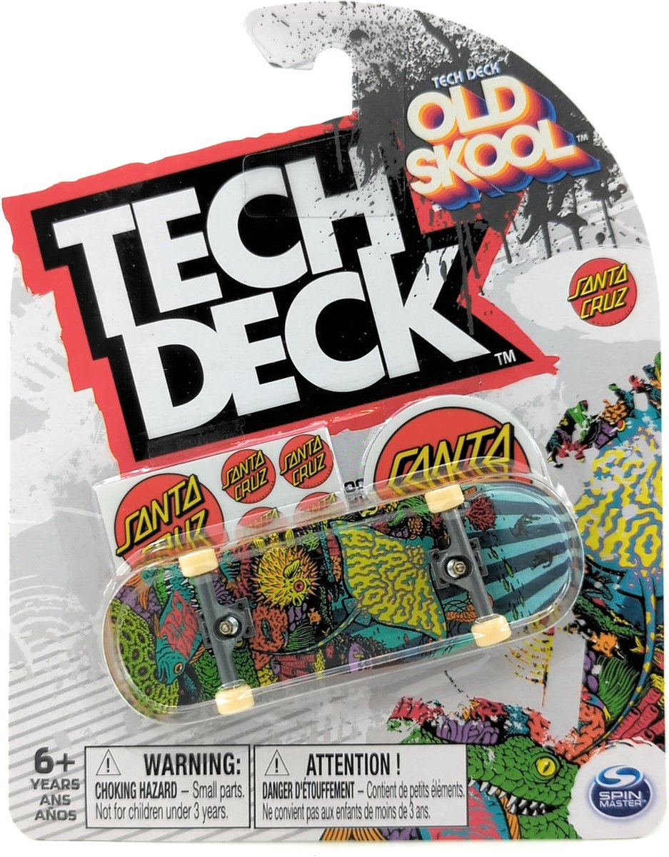 Tech Deck Old Skool Santa Cruz Skateboards Aquatic Erick Winkowski Ultra Rare Complete Fingerboard  Tech Deck M28