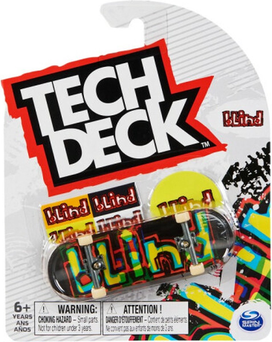 Tech Deck Single Pack 96mm Fingerboard - Blind Coloured Logo (M30)