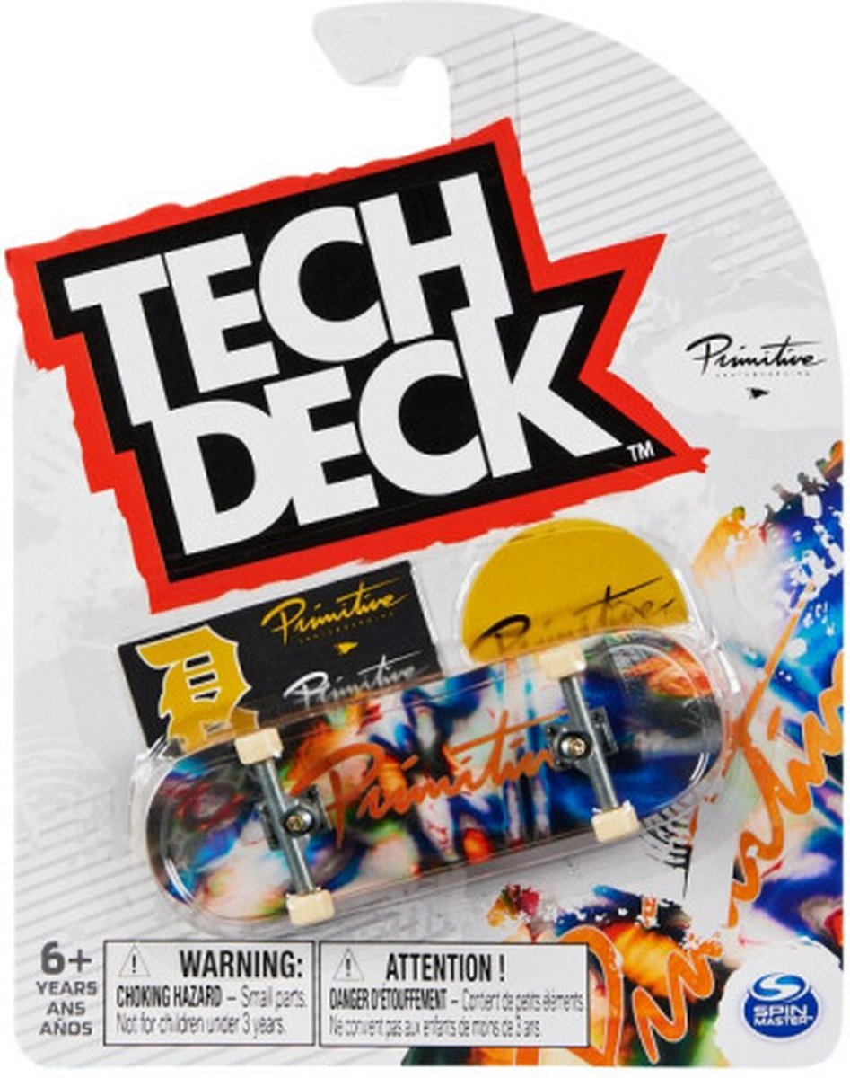 Tech Deck Single Pack 96mm Fingerboard - Primitive Multicoloured (M30)