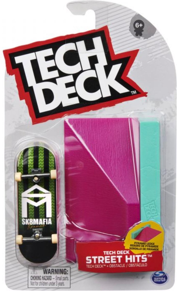 Tech Deck sk8mafia street hits deck + ramp