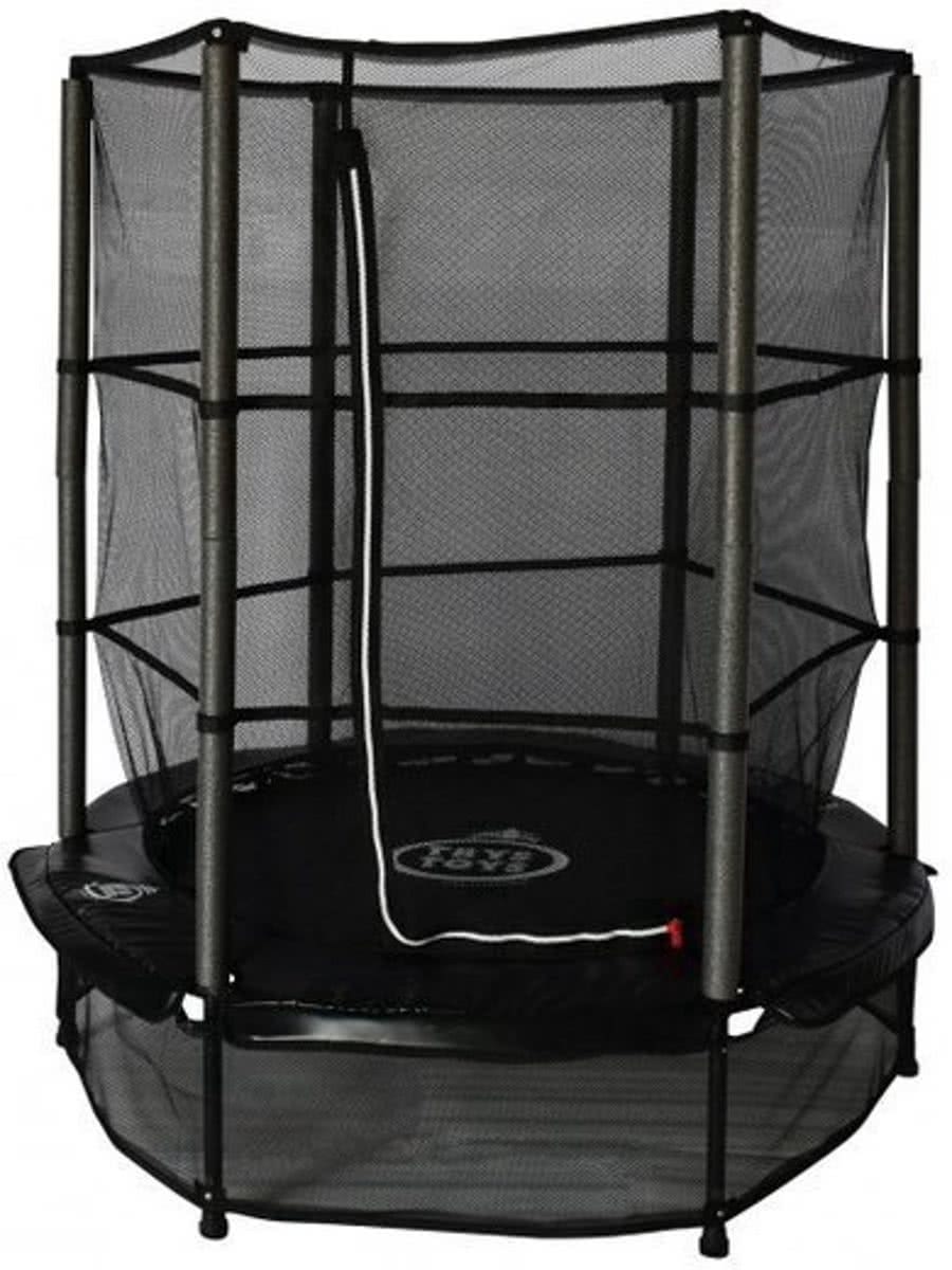   Trampoline - 140 cm met veiligheidsnet - Black Edition - zwarte rand